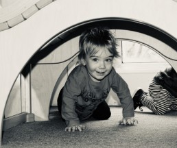 Exploring tunnels at our Leeds Nursery