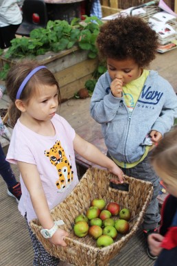 Learning about our food at our nursery near Leeds